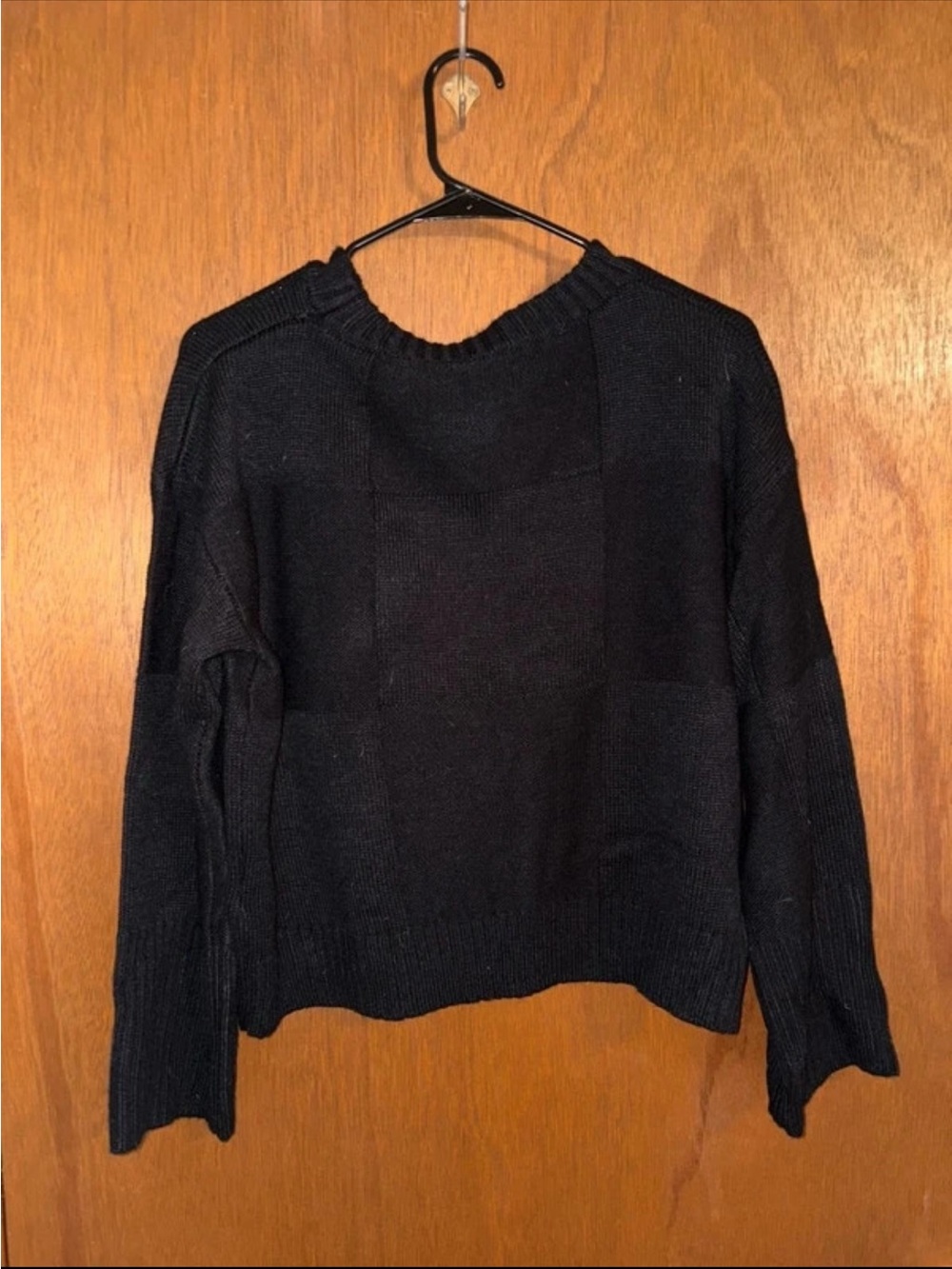 Zaful Black Crewneck Knit Sweater